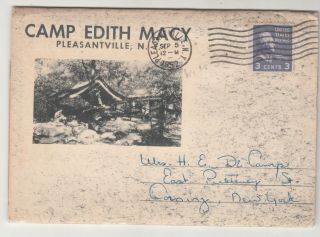 Camp Edith Macy Girl Scouts Pleasantville Ny Vintage Postcard Picture Pack 1952