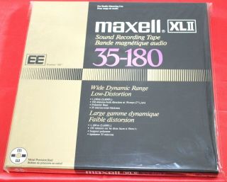 ,  = Nos,  1 Maxell Xlii Ee Sound Recording Tape 35 - 180 On Alu Reel