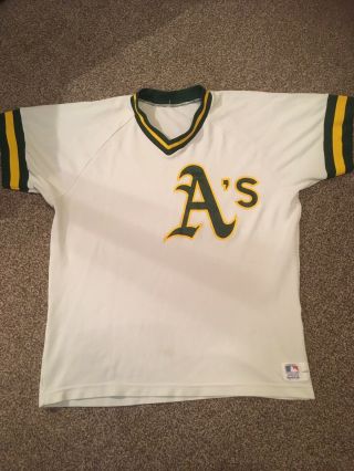 Vintage Oakland Athletics ‘a’s’ Baseball Top T Shirt Size L