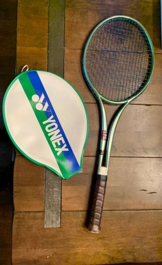 Vintage 1970’s Yonex Yy 8500 4 1/2 O.  P.  S.  Aluminum Metal Yy - 8500 Tennis Racquet