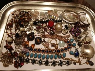 Vintage And Modern Jewellery Joblot Spares Repairs Components