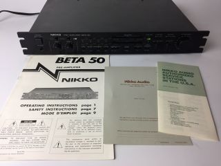 Nikko Beta 50 Stereo Preamplifier Pre Amp
