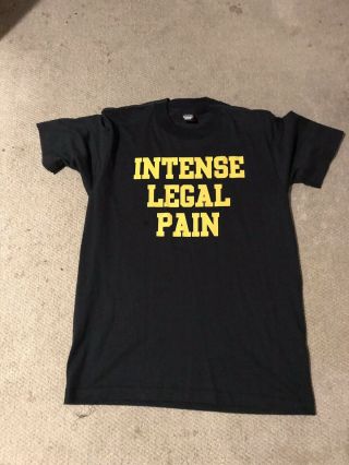 Vintage Iowa Hawkeye Wrestling T - Shirt Size 1991 - 1992 Intense Legal Pain