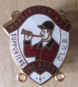Vintage Workington A.  F.  C.  Supporters Club Football Badge