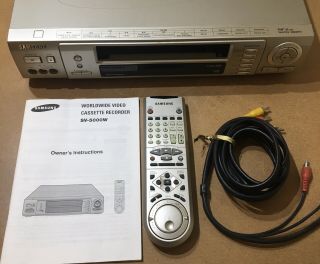 Samsung Sv - 5000w Sqpb Worldwide Vhs/vcr Very Well