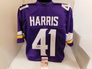 Anthony Harris Signed / Autographed Minnesota Vikings Authentic Style Jersey Jsa