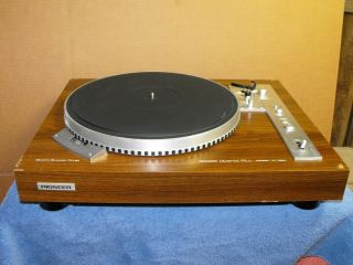 Pioneer Pl - 550 Turntable For Restoration Motor No Arm Or Cover