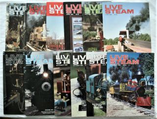 Vintage 1989 Live Steam Magazines.  Jan.  Thru Dec.  12 Issues