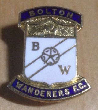 Vintage Bolton Wanderers F.  C.  Football Club Badge