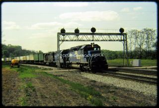 Osld Railroad Slide Conrail Cr 6246 Eastbound At Mexico Pa 5/17/83