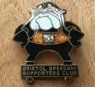 Vintage Enamel Speedway Badge Bristol