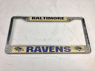 Baltimore Ravens Official Chrome License Plate Frame