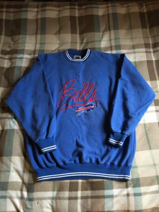 Vintage Crewneck Buffalo Bills Sweatshirt Legends Athletics Men’s Size Xl Blue