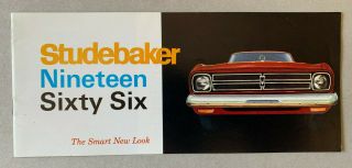 Studebaker Sales Brochure Literature 1966 R.  I.  P.  Last Year Of Production
