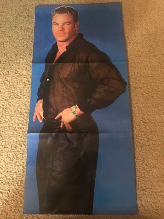 Vintage Wwf Billy Gunn 2 - Sided Poster Dx Bad A Age Outlaws Wwe Rare