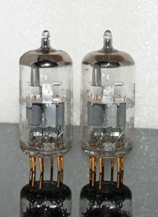 2 tubes CCa = 6922 E88CC Siemens Munich matching pair 60s (908025) 2