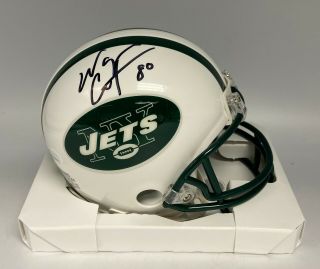 Wayne Chrebet Signed Ny Jets Mini Helmet Auto Jsa Witnessed