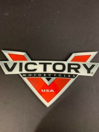 Victory Motorcycles Usa Wall Sign 21 " X12 " Advertising Man Cave
