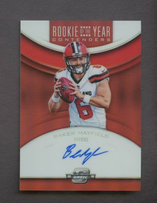 2018 Panini Contenders Optic Roy Red Baker Mayfield Browns Rc Auto /99
