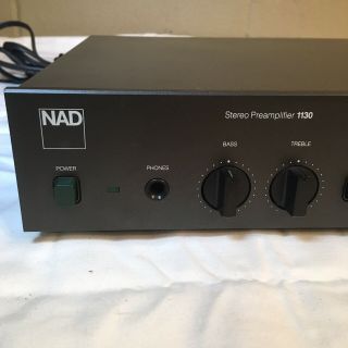 NAD Electronics 1130 Stereo Pre - Amplifier Phono CD Tape Video Preamp Full 2