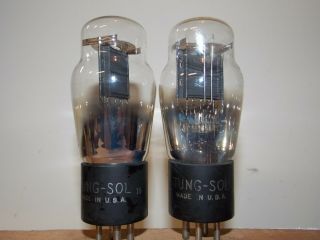 Tung - Sol Identical Code Type 45 Vacuum Tubes Matched And Guaranteed
