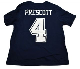 Nfl Little Boys Dallas Cowboys Dak Prescott Shirt Look Size M (5 - 6)