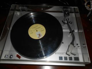 Kenwood Kd - 2100 Fully Automatic Turntable Acutex 210 Cartridge Sounds Great.