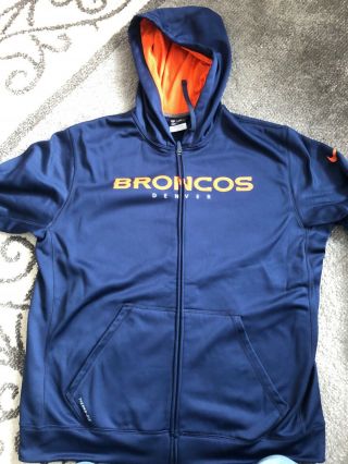Denver Broncos Nike Zip Up Jacket Xl