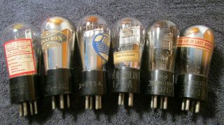 (5) 100 To Strong Testing Rca/other 171a & 371a Globe Radio Audio Tubes
