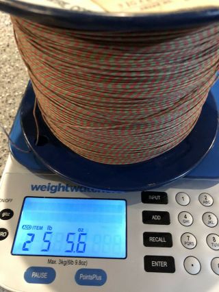24awg Western Electric Switchboard Cloth Wire Spool Vintage.  Plastic Insulation.