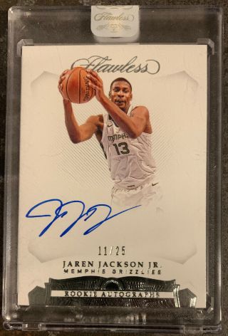 Jaren Jackson Jr 2018 - 19 Flawless Rookie Autographs Rc Auto Ed 11/25 Grizzlies