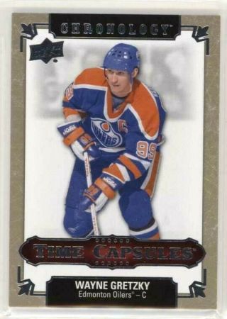 2018 - 19 Upper Deck Chronology Wayne Gretzky Time Capsules ,  Oilers