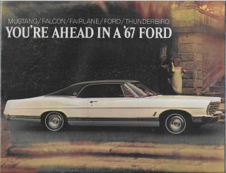 Vintage 1967 Ford Mustang Color Sales Brochure Old Stock