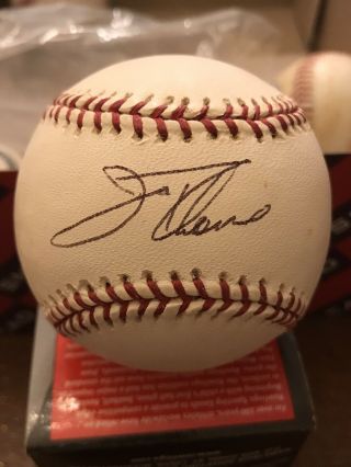 Jim Thome Signed Autographed Official Major League Baseball Indians Phillies Hof