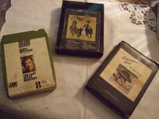 3 Vintage 8 Track Stereo Tape Cartridges Dave Brubec,  Doobie Bros Gallagher Lyle