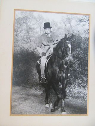 Vintage Photograph Of Sir Winston Churchill