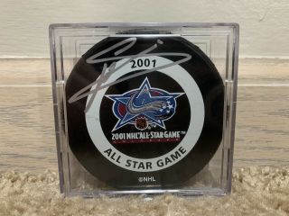 2001 Nhl All Star Game Puck Signed By Mats Sundin