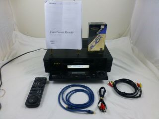 Sony Slv - R1000 S - Vhs Vcr Player Recorder Hifi Stereo W/ Remote -