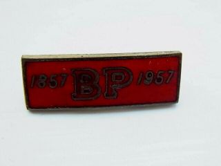 Motoring Bp 1857 - 1957 Vintage Badge Stamped