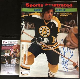 Phil Esposito Autographed Jsa Authenticated Boston 11/19/73 Sports Illustrated