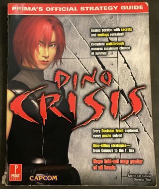 Dino Crisis Ps1/dreamcast Strategy Guide - Prima Games Vintage