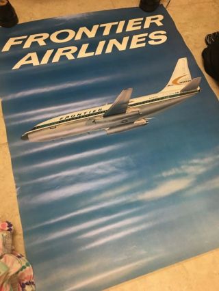 Frontier Airlines 1973 737 Travel Poster