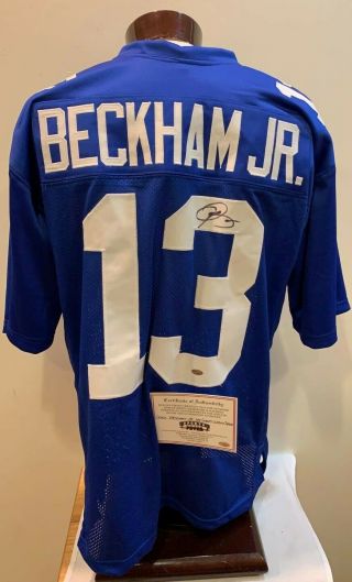 Odell Beckham Jr.  Signed York Giants Custom Jersey Holograms Xl
