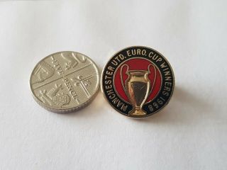 Vintage Manchester United European Cup Winners 1968 Enamel Pin Badge