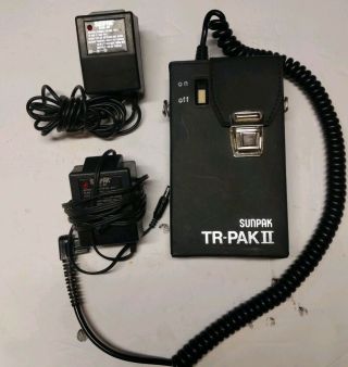 Vintage Sunpak Tr - Pak Ii External Battery W/original Case & 2 Chargers