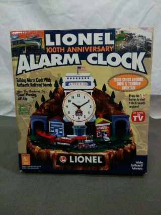 Lionel 100th Anniversary Train Animated Talking Alarm Clock &