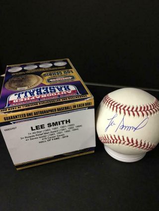 Lee Smith Autograph Signed MLB Baseball AUTO TRISTAR HOF 2