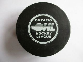 1980 ' s - 90 ' s Vintage OHL London Knights Official Game Puck 2