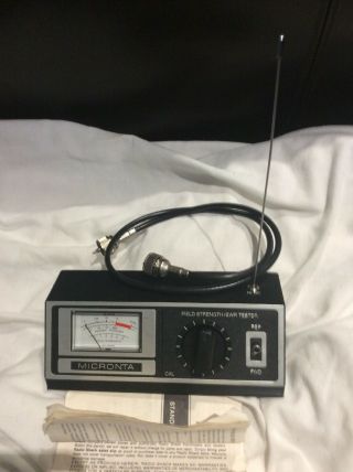 Vintage Radio Shack Micronta Field Strength Swr Tester Meter 21 - 525a Cb Ham