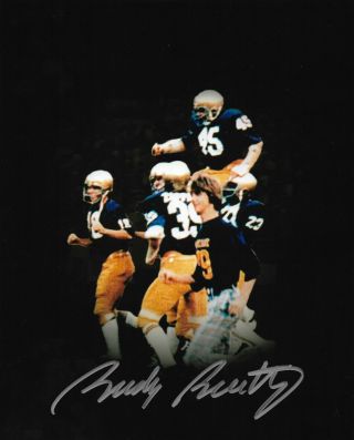 Rudy Ruettiger Signed 8x10 Photo Notre Dame - Irish Rudy Official Hologram